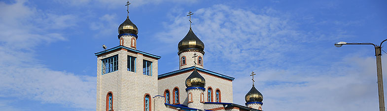 The Church of the Transfiguration in the town of Vetka